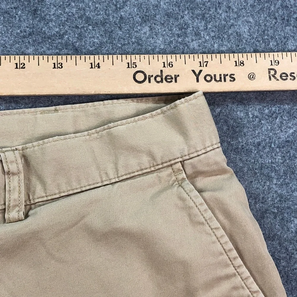 Polo Ralph Lauren Mens Chino Shorts 34 Tan Flat Front Cotton Classic